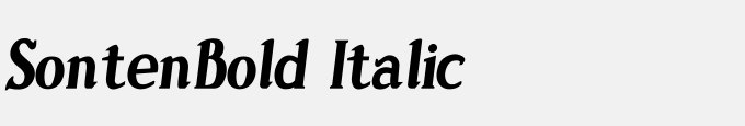 Sonten-Bold Italic